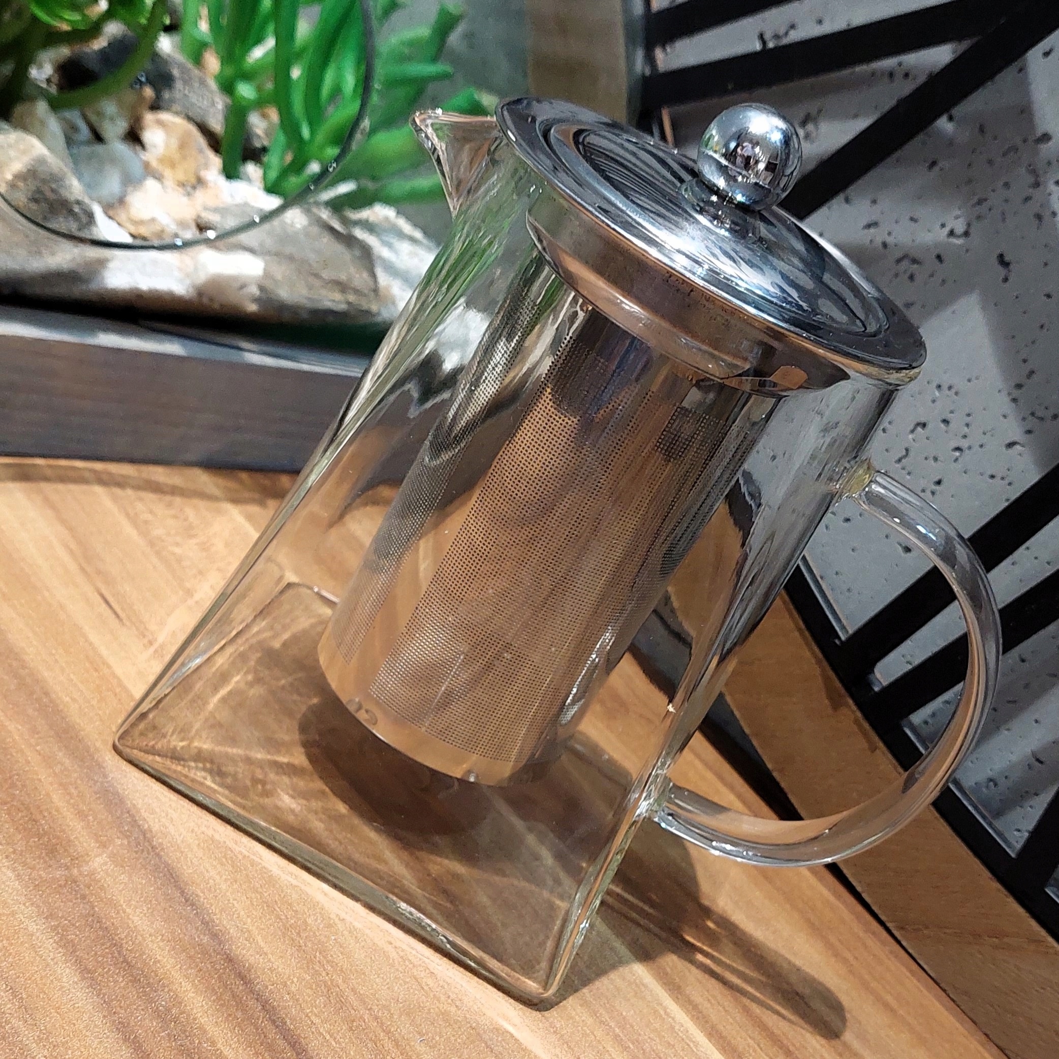 Zaparzacz dzbanek 550 ml Imbryk + Herbata Kwitnąca Żaroodporny Czajniczek Materiał szkło