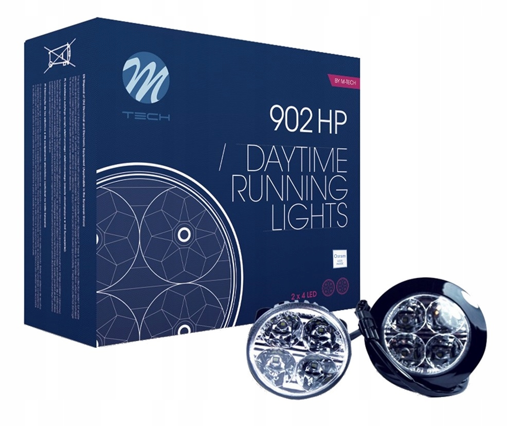 LD902 - КРУГЛЫЕ СВЕТОДИОДНЫЕ ДНЕВНЫЕ ХОДОВЫЕ ОГНИ OSRAM M-TECH 800 LUMEN