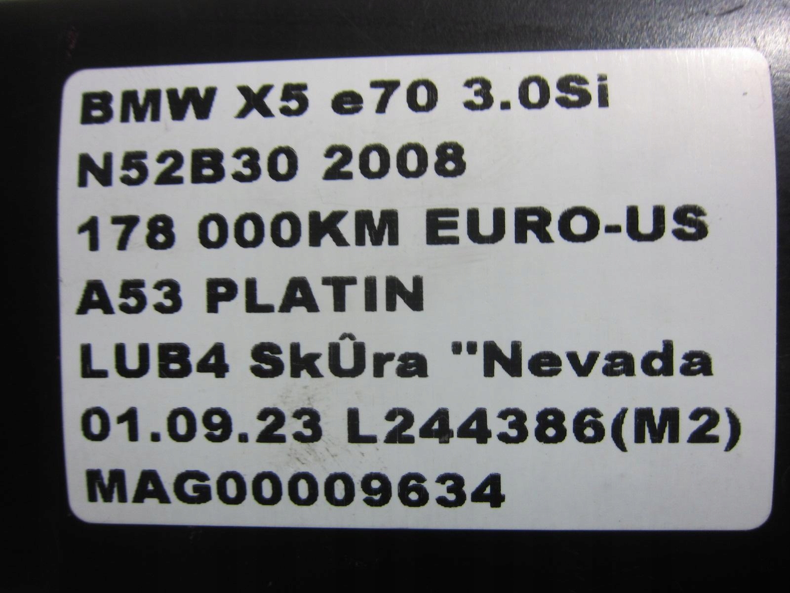 BMW E70 X5 příčka výztuha stěny předek 7158437