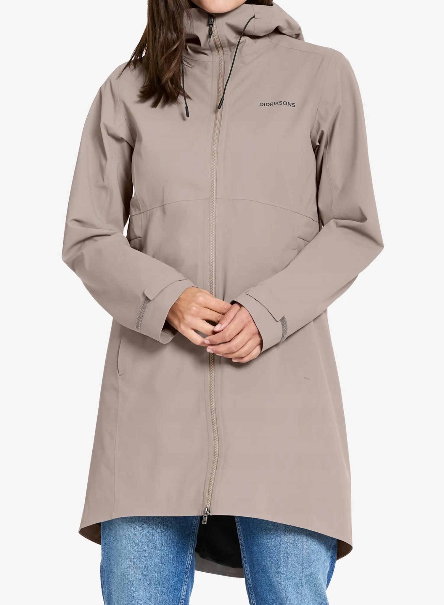 Parka przeciwdeszczowa damska Didriksons Bea Parka 6 ash brown 34 (xs)