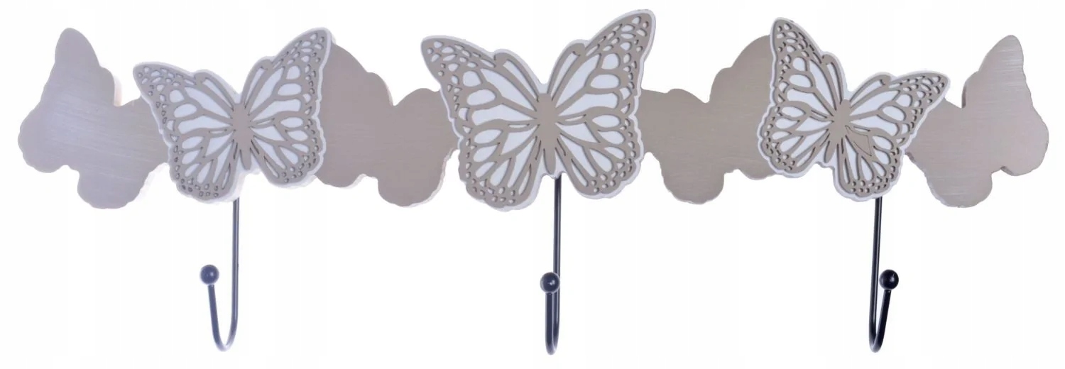 

Wieszak motyle drewniany szary 3 haki 50 cm