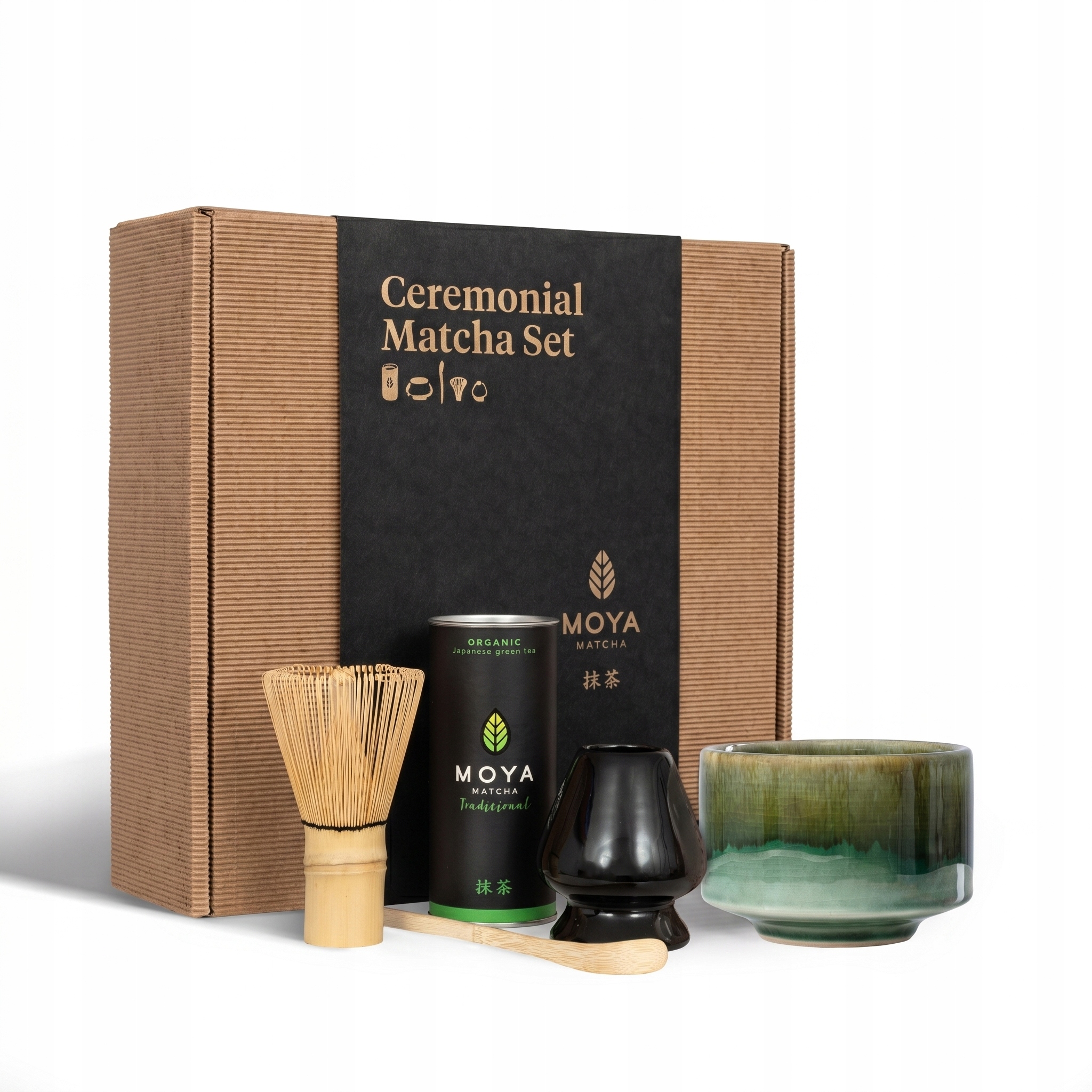 Zestaw do matchy ceremonialny Moya Matcha Tradycyjna i czarka Mori