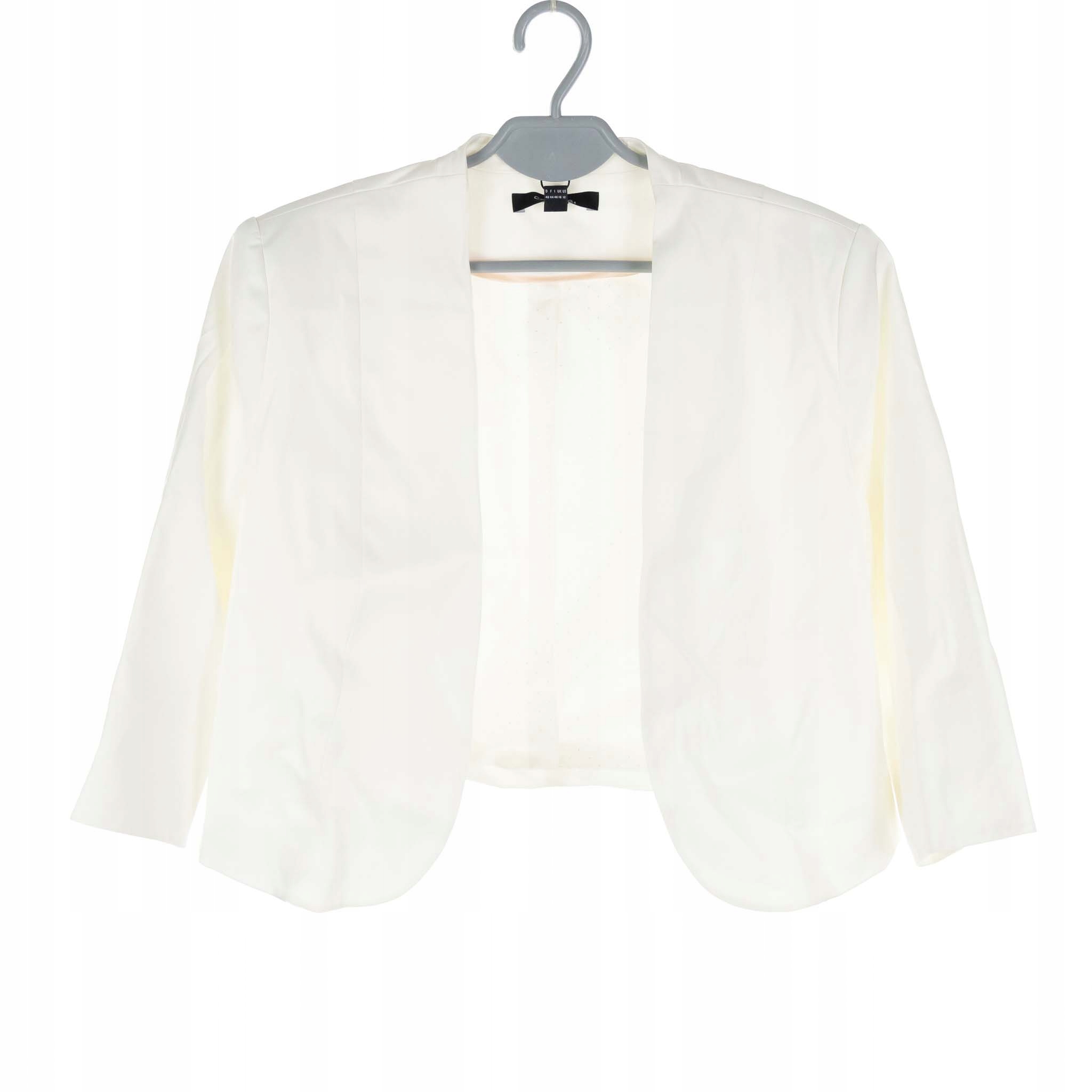 Bolerko Dámské Sako Comma Bílé 3/4 Rukáv 44