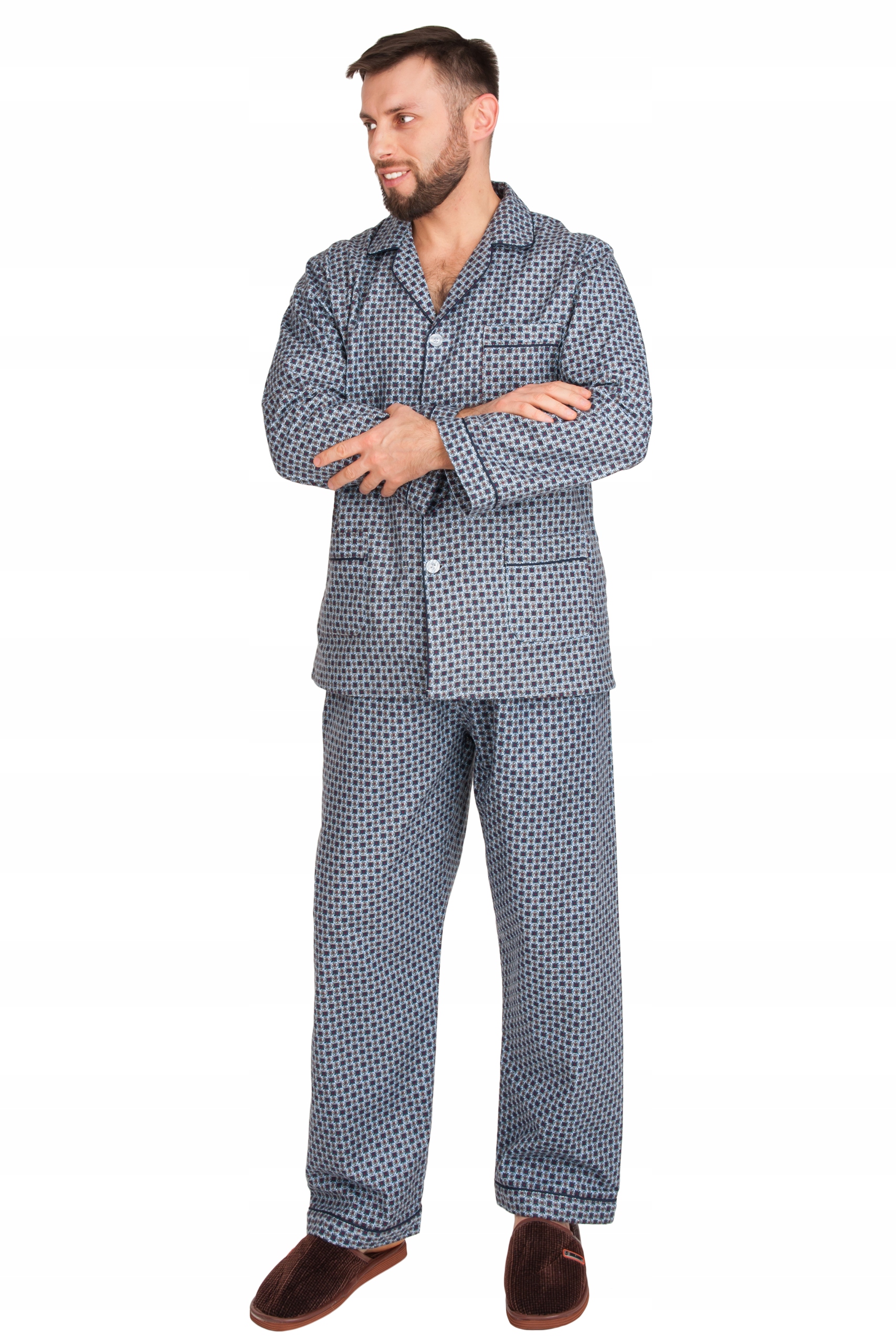 PIŻAMA MĘSKA FLANELOWA FLANELA r. 4XL FOR-MAX