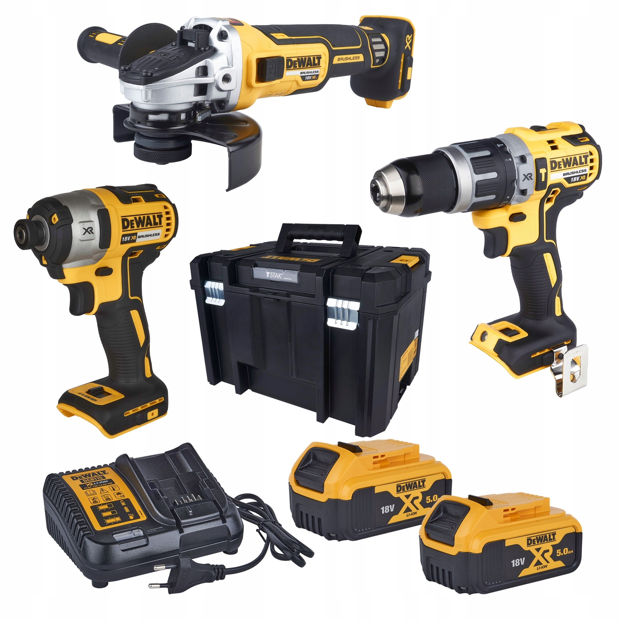Dewalt Zestaw Combo DCD796 DCF887 DCG405 2X5.0Ah