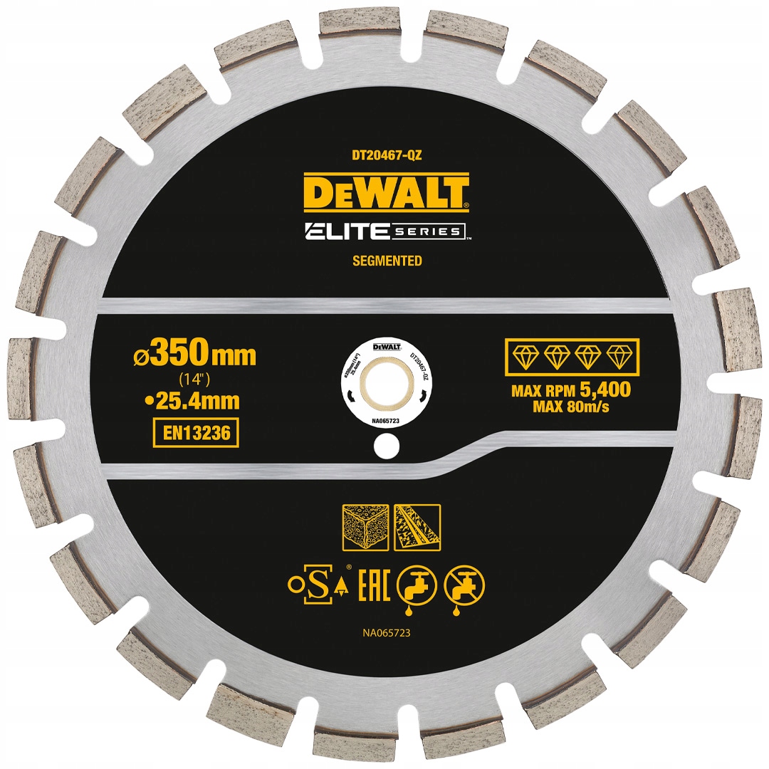 Diamantový kotouč na asfalt 350x25,4 mm DeWALT DT20467