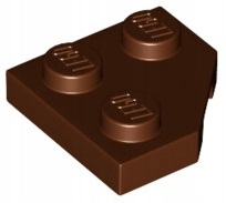 

Lego Płytka 2x2 Narożna Brązowa (26601/6218366)