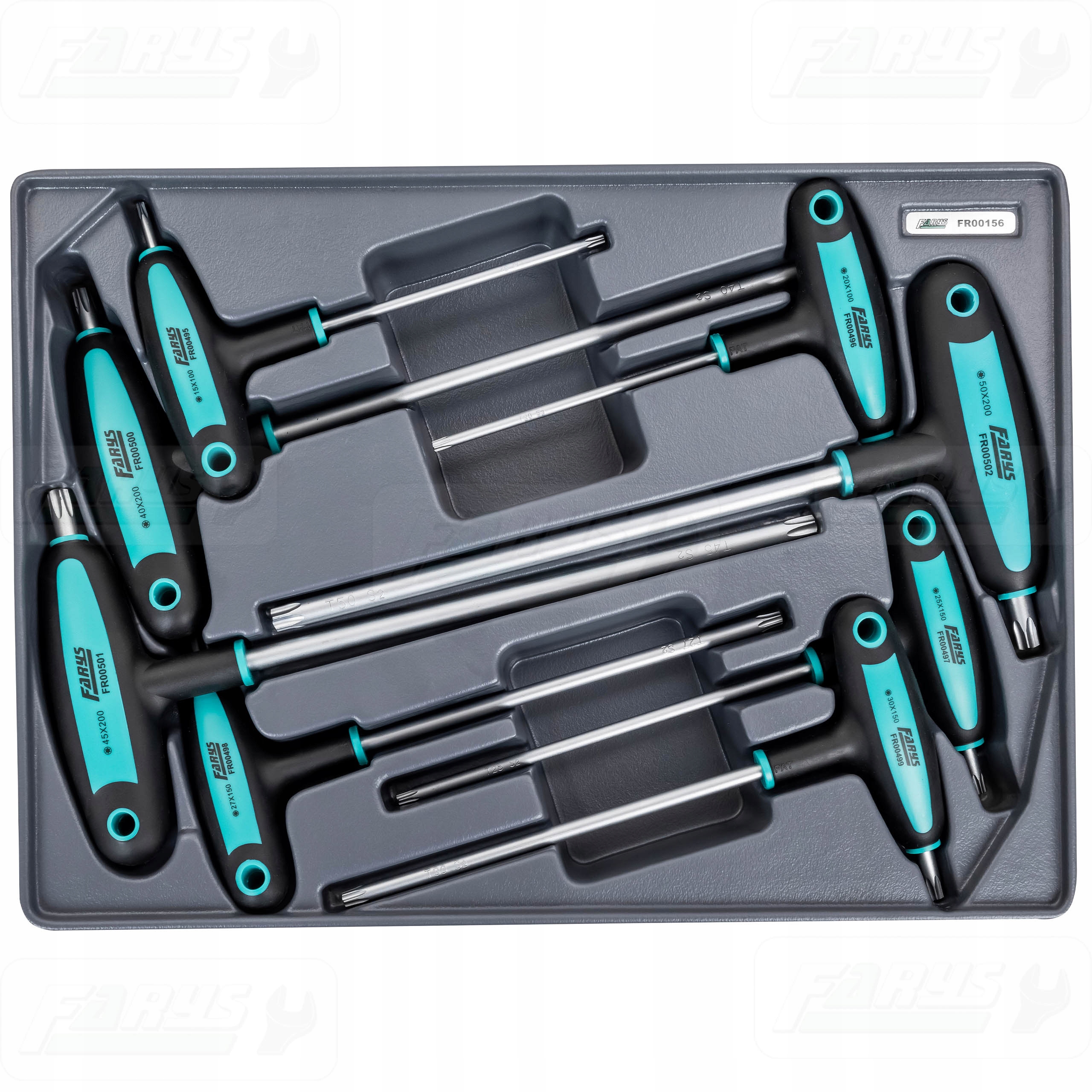 Sada klíčů Torx T 8 dílů Vložka do vozíku na nářadí pro dílenskou skříň