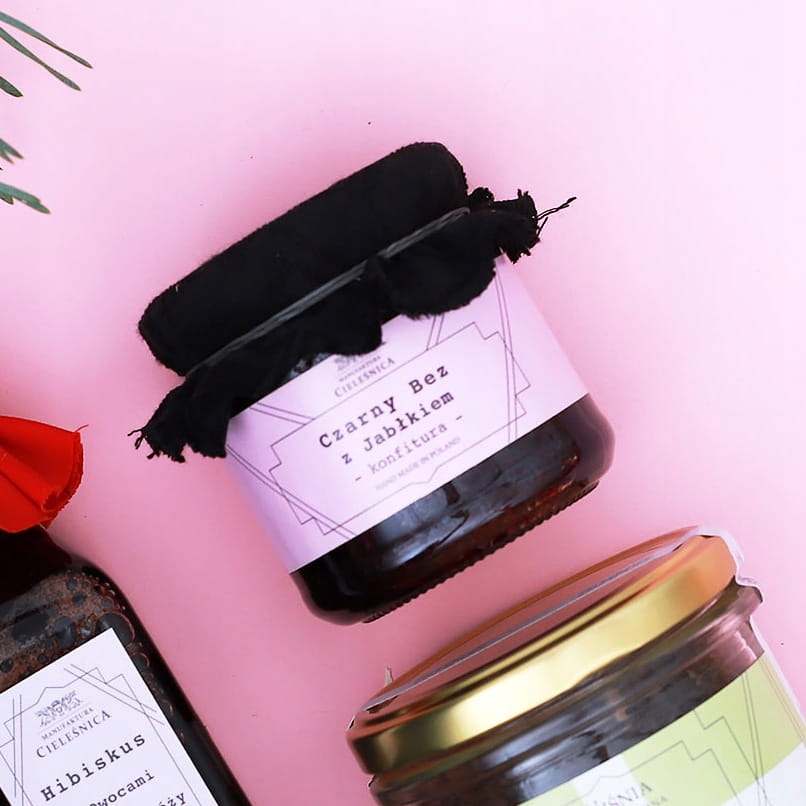 3X Cieleśnica Zavařenina z černého bezu s přídavkem Polské jablek 190 g