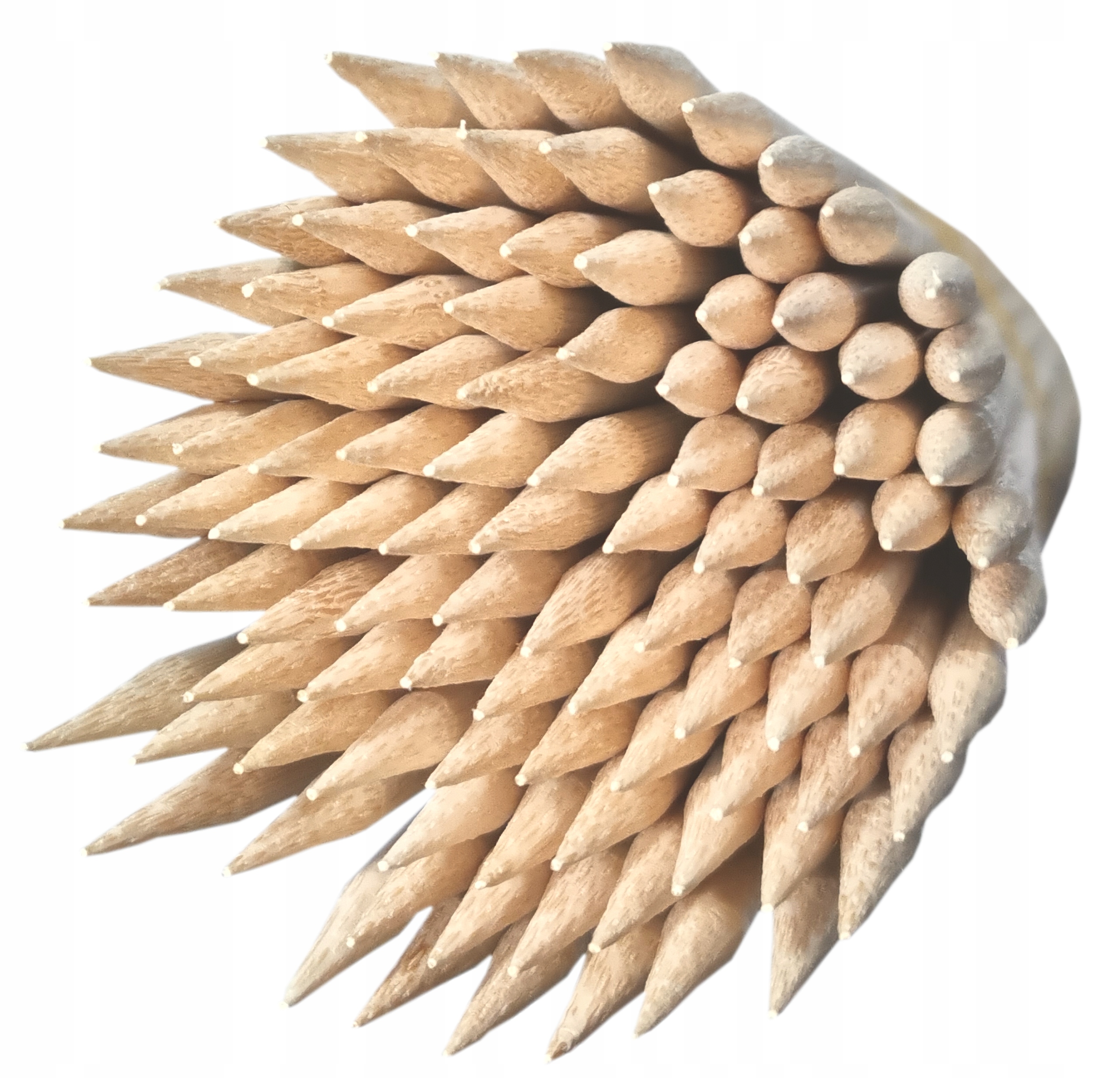 Patyki Zakręcona Frytka Patyczki 55cm 5mm Ostrzone DŁUGIE Grube 50szt.