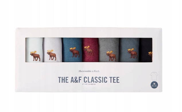 7 tričko Abercrombie Hollister tričko M 7-pack