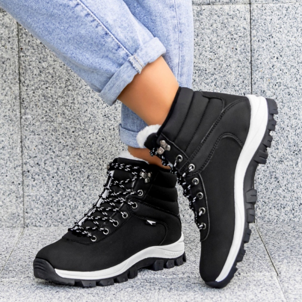 BUTY ZIMOWE DAMSKIE SPORTOWE OCIEPLANE Kod producenta 86415d blacks