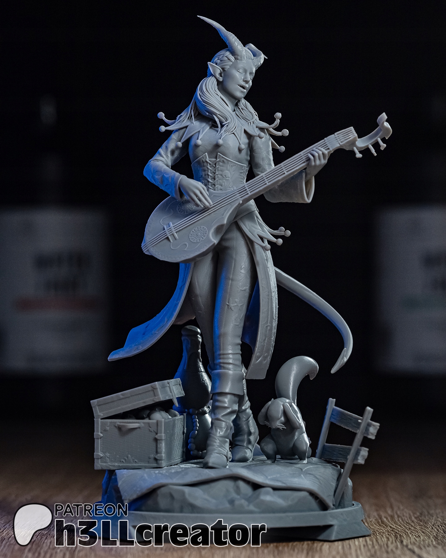 Figurka Alfira Baldurs Gate 3 h3LL creator 3D tisk 12K