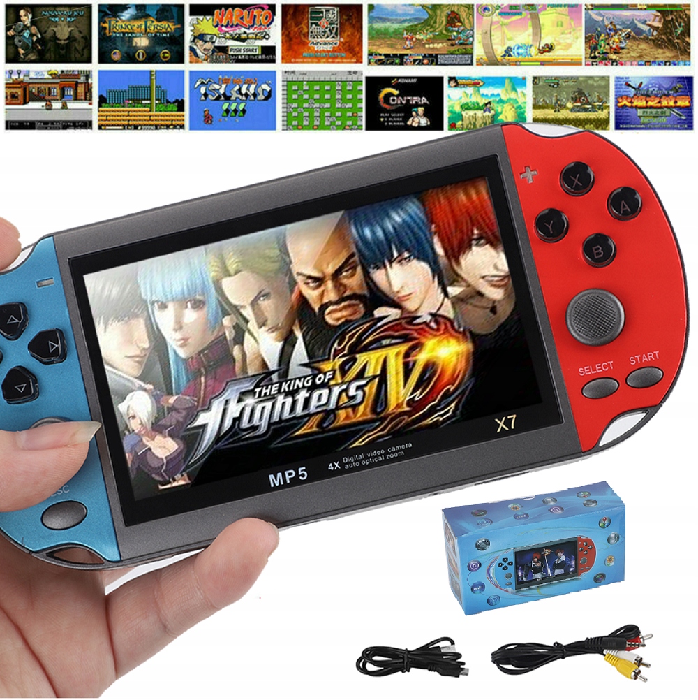 Konsola Przenośna Do Gier X7 Retro Dużo Gier 2000+ Gier 4.3"