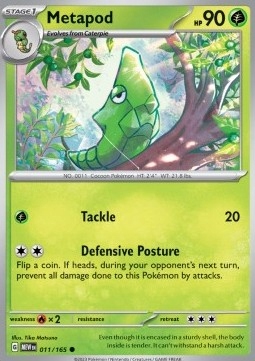 Pokemon Tcg Mew 151 Metapod (mew 011)