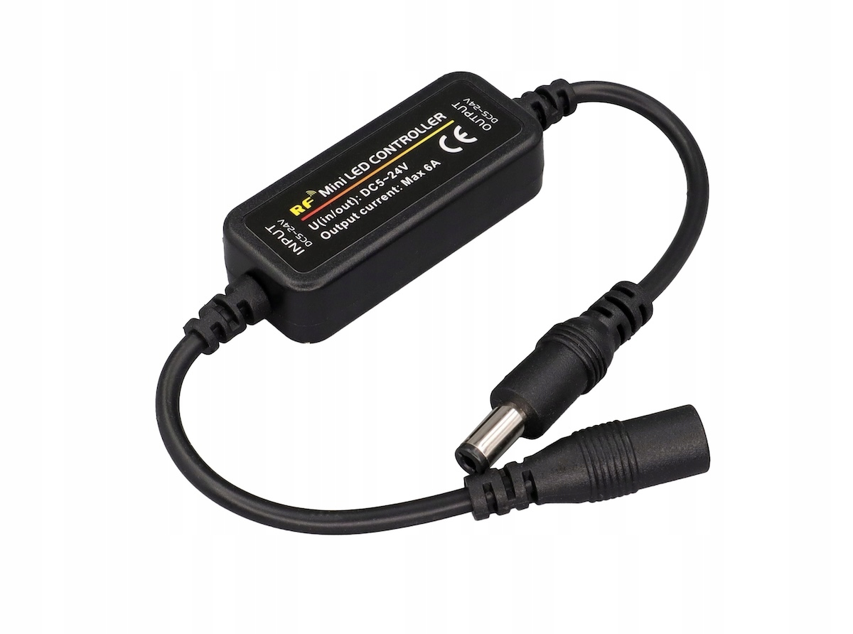 STEROWNIK ŚCIEMNIACZ LED RF RADIOWY PILOT TAŚMA LED 12V 24V 6A 72W JAKOŚĆ Typ sterownik