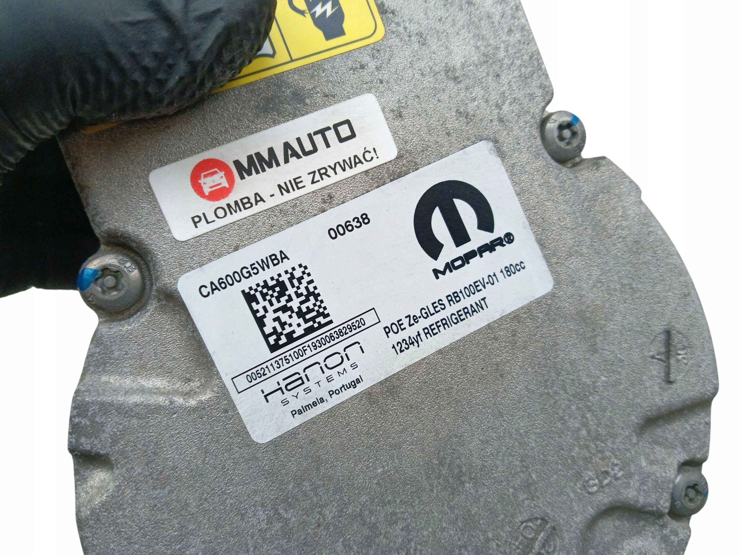 compressor compressor; of the air conditioning JEEP COMPASS II (2017-2020) CA600G5WBA