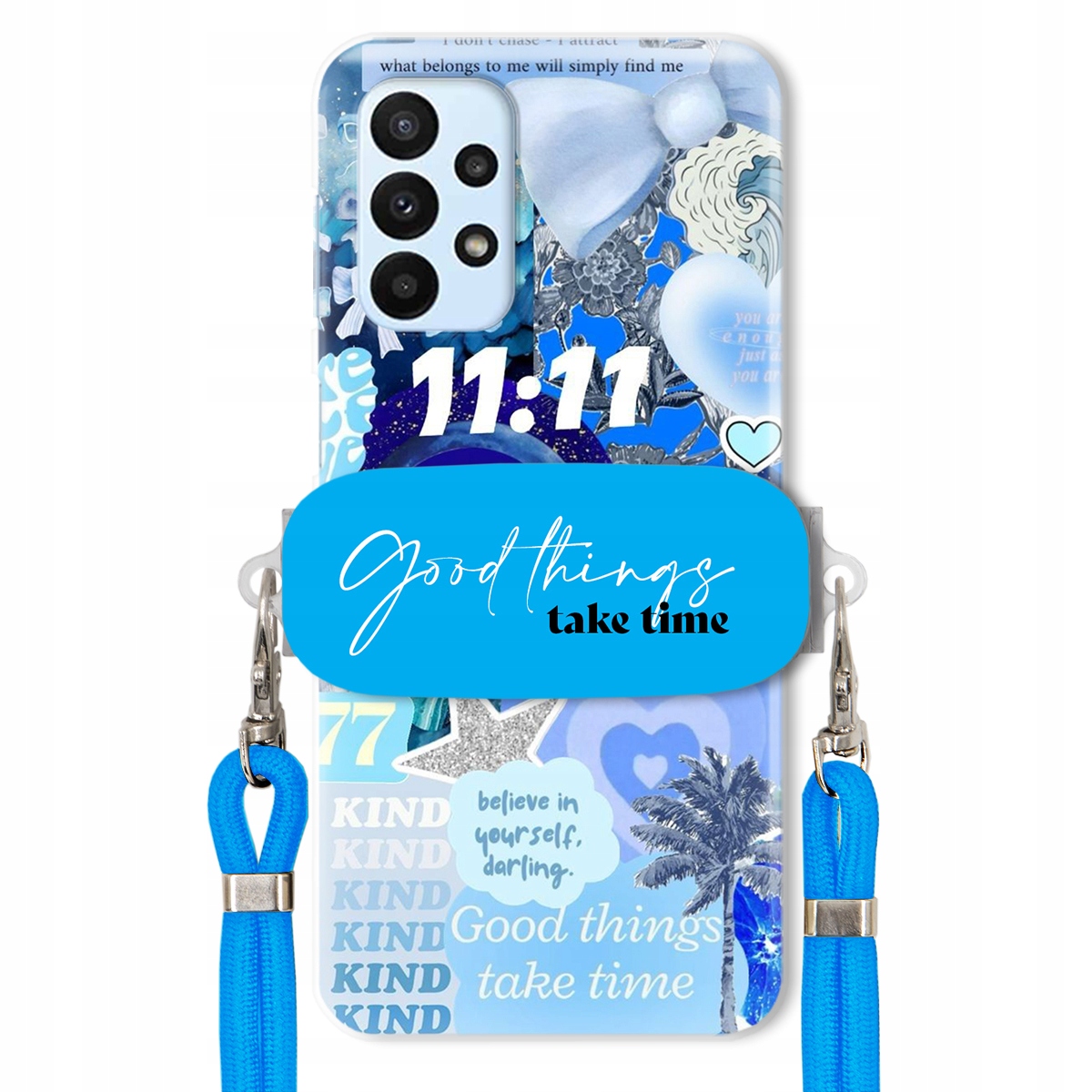 Puzdro pre Samsung A23 4G Držiak Crossbody vodítko Good Things Sea Lata