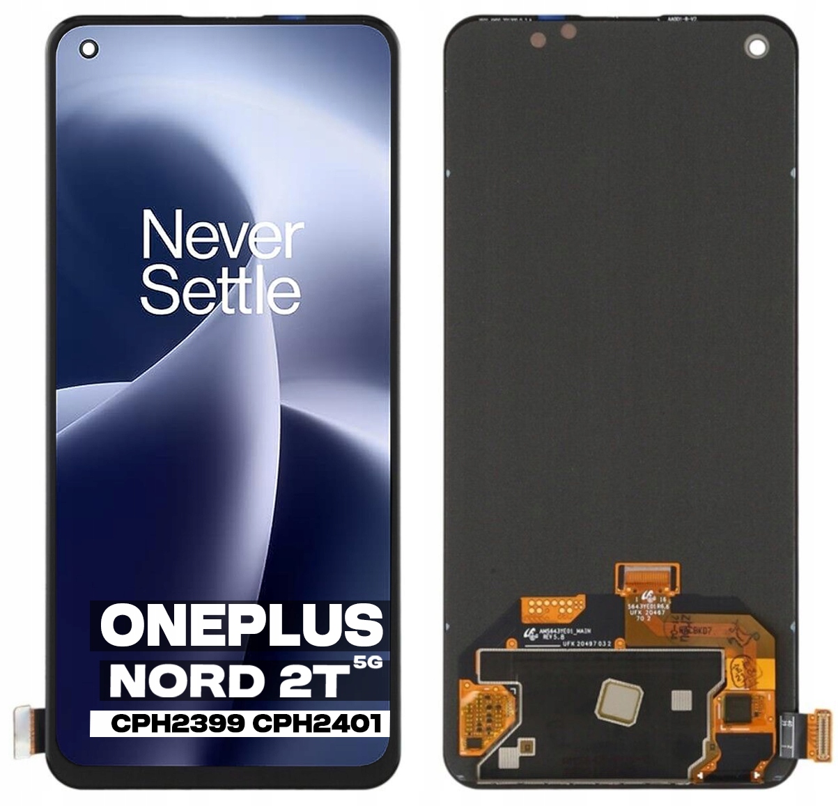 LCD displej Dotykový displej pro OnePlus Nord 2T 5G CPH2399 CPH2401 Oled