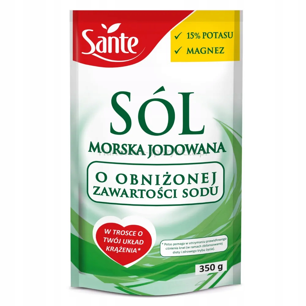 Sante Jodovaná mořská sůl s draslíkem se sníženým obsahem sodíku 350 g
