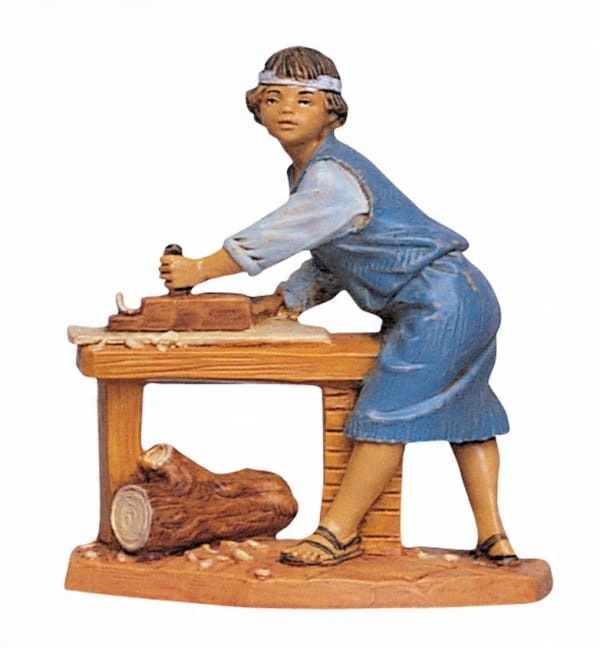

Stolarz pracuje, do figur o wys. 12cm Fontanini