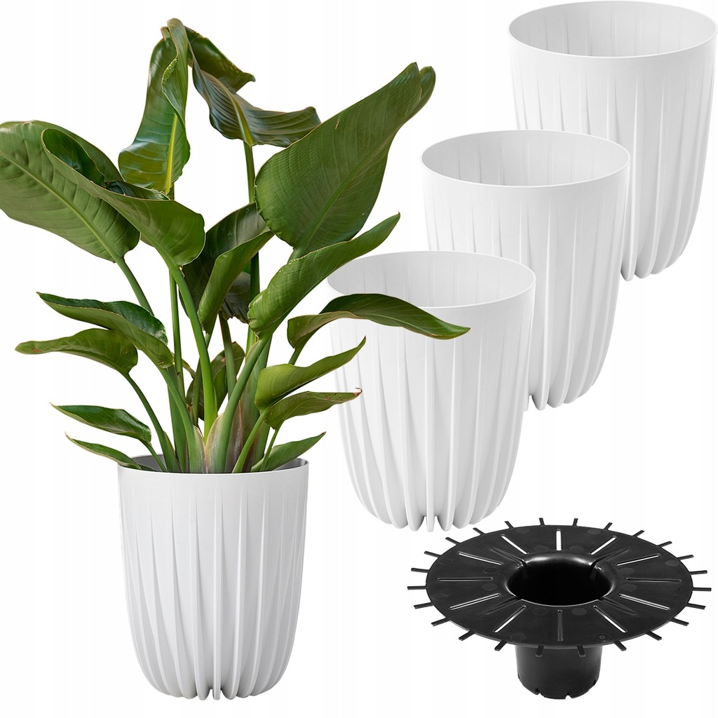Set 3x Květináč Miska Květinový Balkon Terasa Mira 46,3 x 39 Cm
