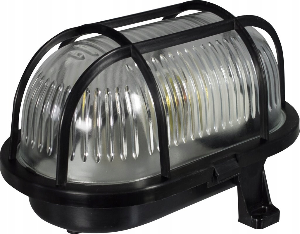 

Lampa kanałowa owalna z siatka plastikową 60W czar