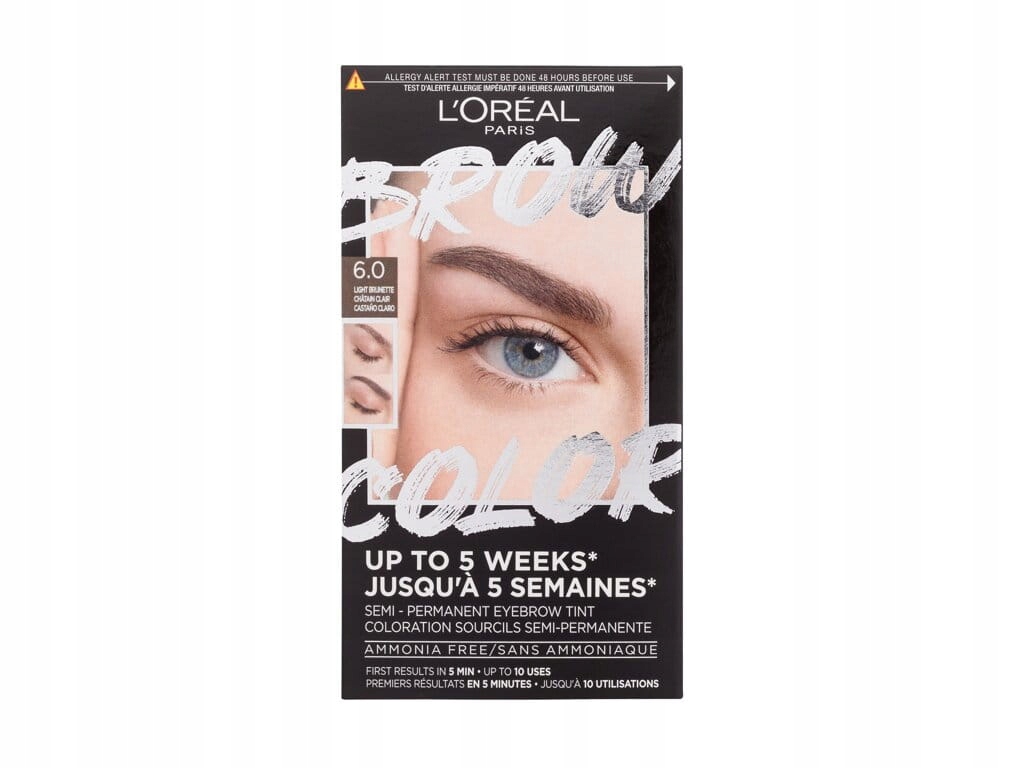 L'Oreal Paris Brow Color Semi-Permanent Eyebrow Tint Barva na obočí 6.0