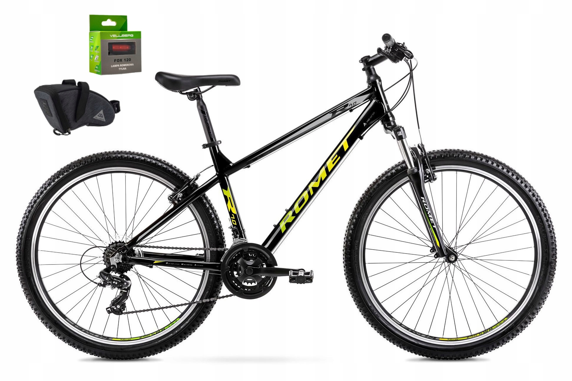Rower 27,5 Romet Rambler R7.0 Ltd czarno-żółto-srebrny 17"