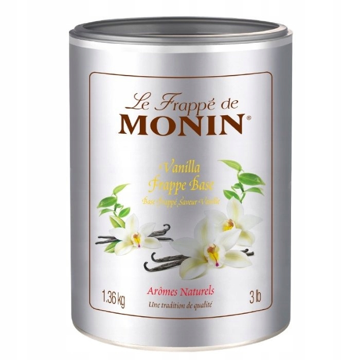 Levně Vanilková Báza Vanilla Frappe Base Monin 1,36 kg pro ledovou kávu