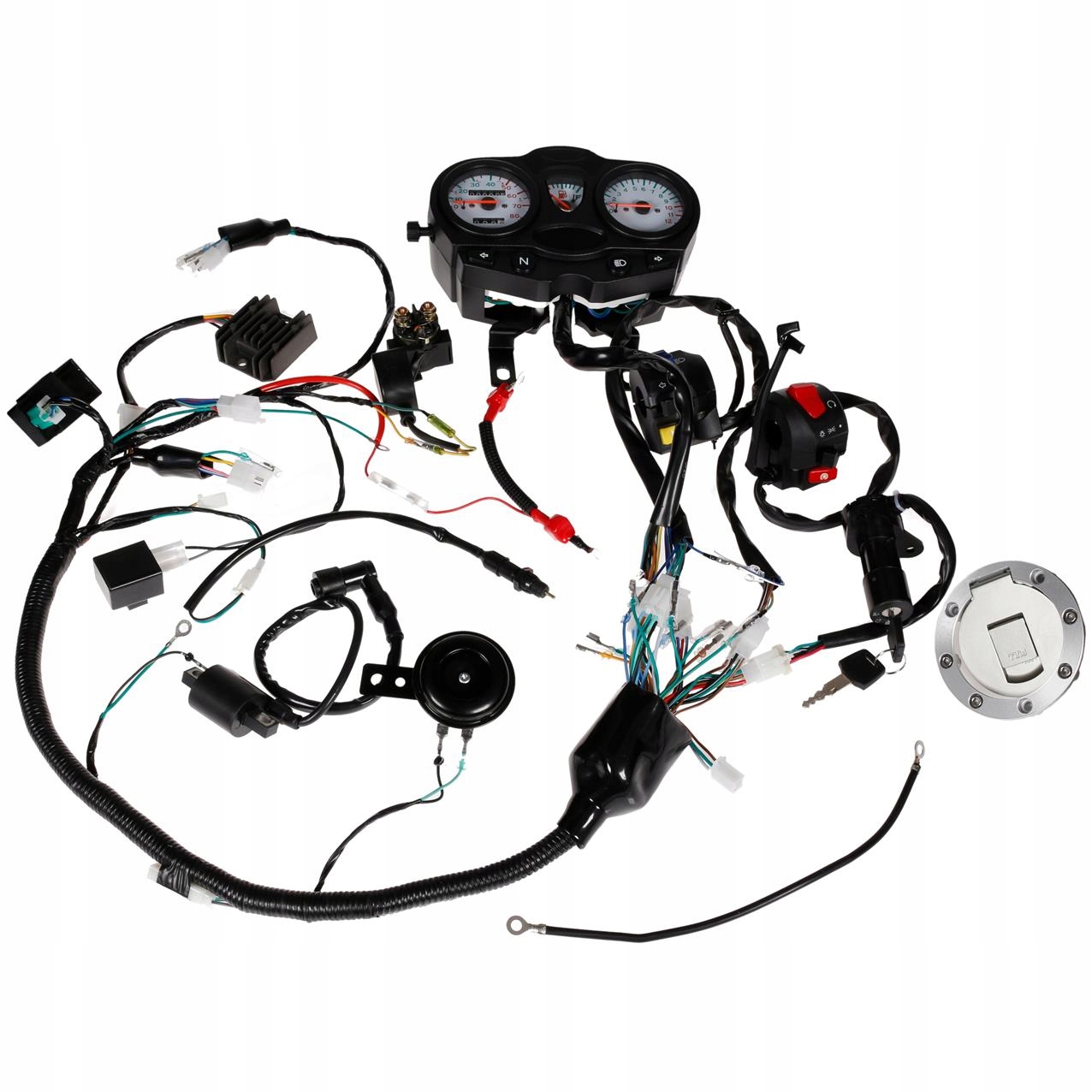 KOMPLETNA INSTALACJA motorowery LICZNIK ZAMKI STAC