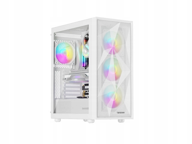 Počítačová Skriňa Genesis Diaxid 605 Argb Midi Tower Atx Okno Biela