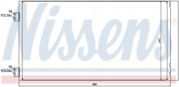 ниссенс 940204 конденсатор, радиатор кондиционера