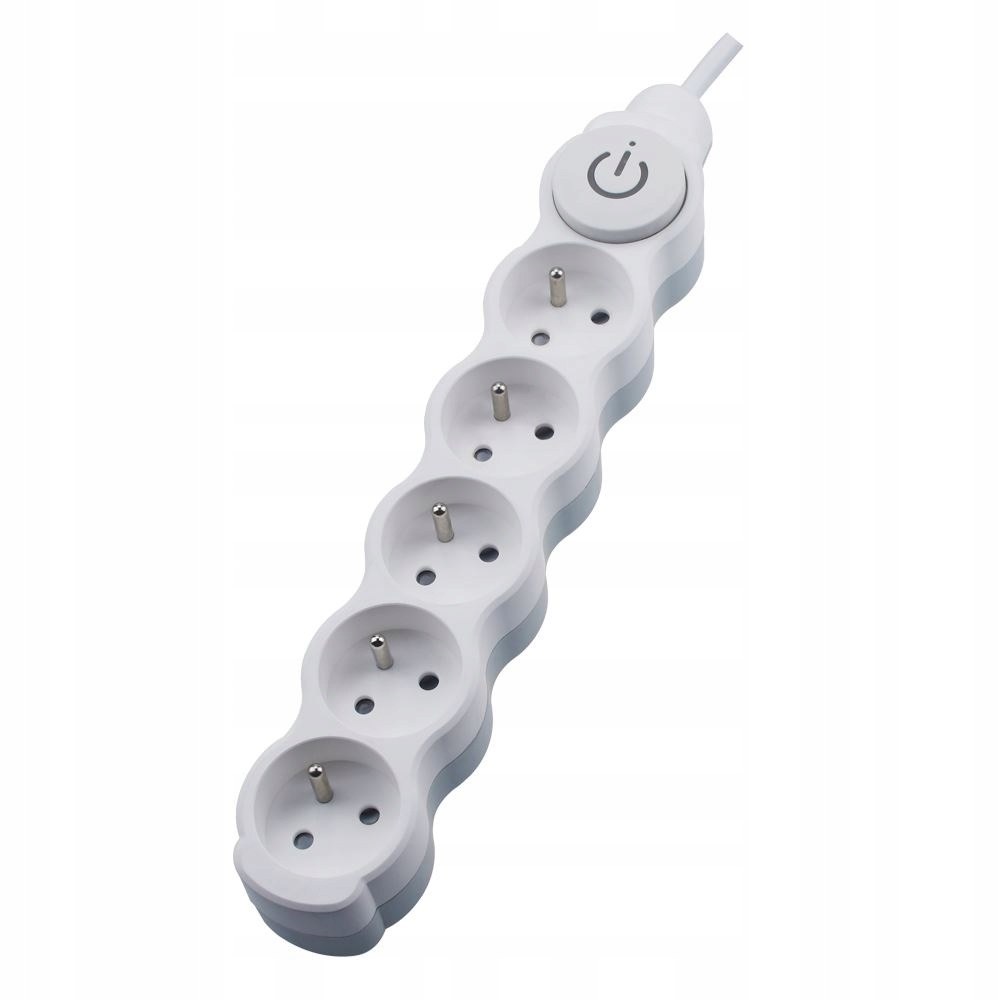 PRZEDŁUŻACZ listwa zasilająca 5 GNIAZD 3m WYŁĄCZNI