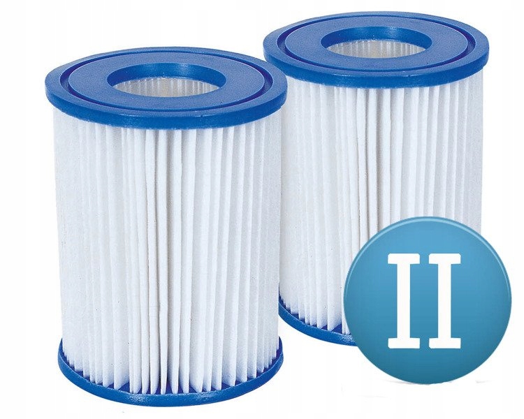 4x Filtr do Basenu Filtr do Pompy Basenowej Filtry do Basenu BESTWAY Typ II Wydajność 1 l/h