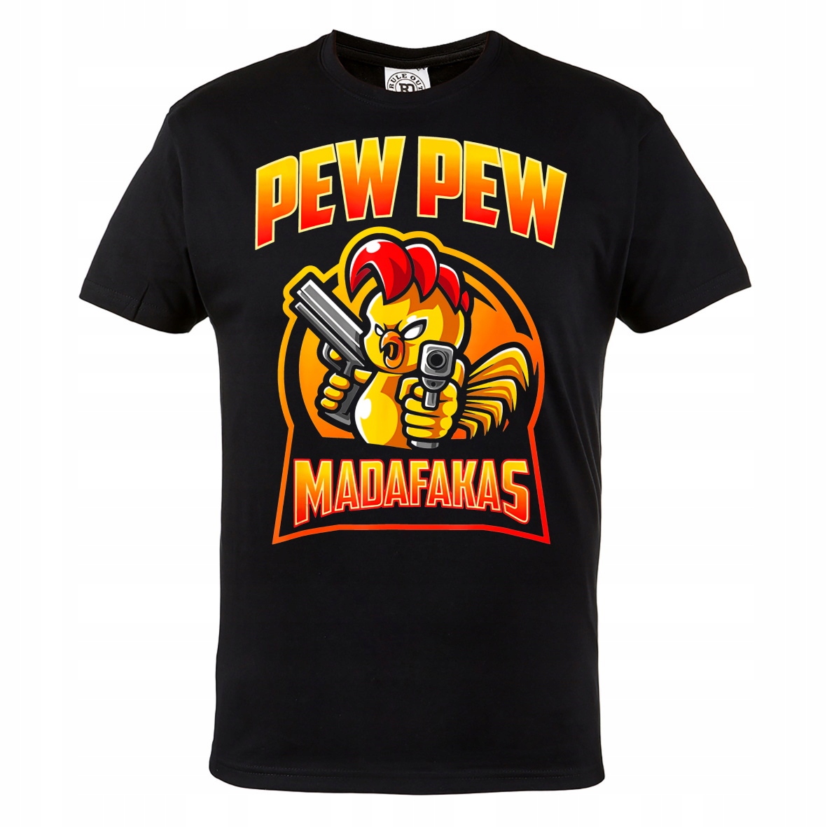 

Męska Koszulka Żółte Pisklę Pew Pew Madafakas