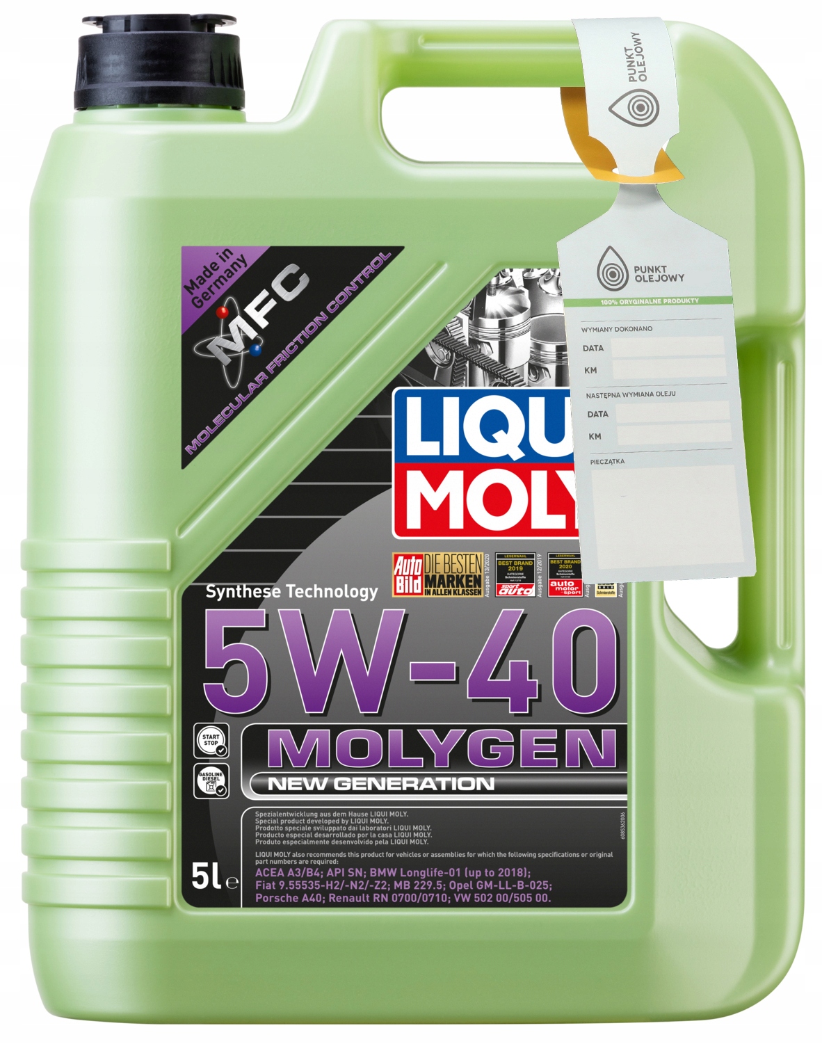 Liqui Moly 8536 Molygen New Generation 5W40 5L