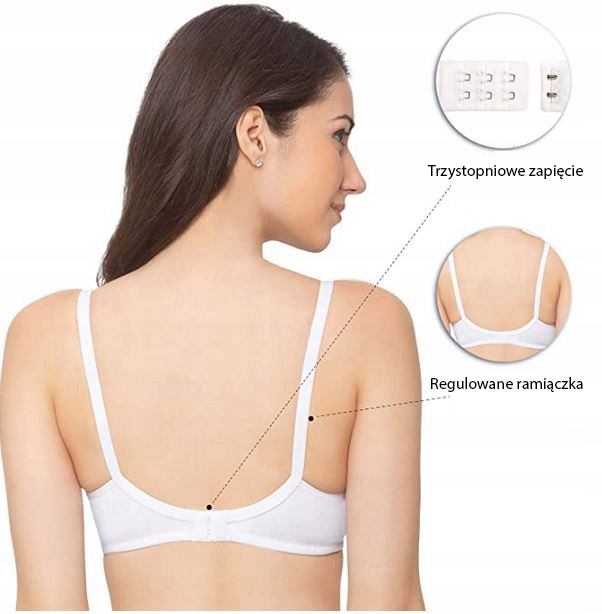 2szt=100E cz+b Stanik biustonosz CIĄŻOWY karmienia Rozmiar 100E