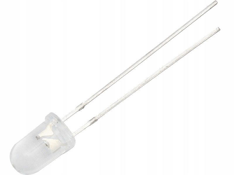 

Dioda Led 5mm 12V Zielona clear