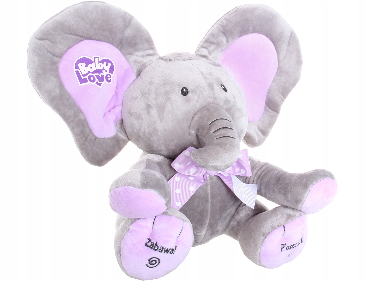 INTERAKTYWNY Słonik AKUKU Maskotka Słoń MÓWI Śpiewa PL A KUKU Rusza USZAMI Rodzaj pluszaki interaktywne