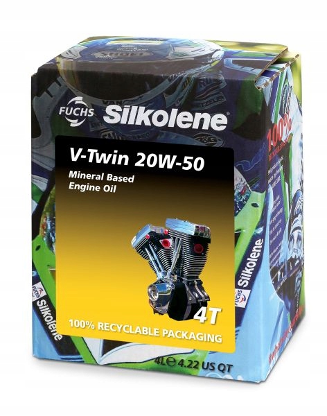 Olej do motorov 4T Sae 20W50 Silkolene V-Twin 4l
