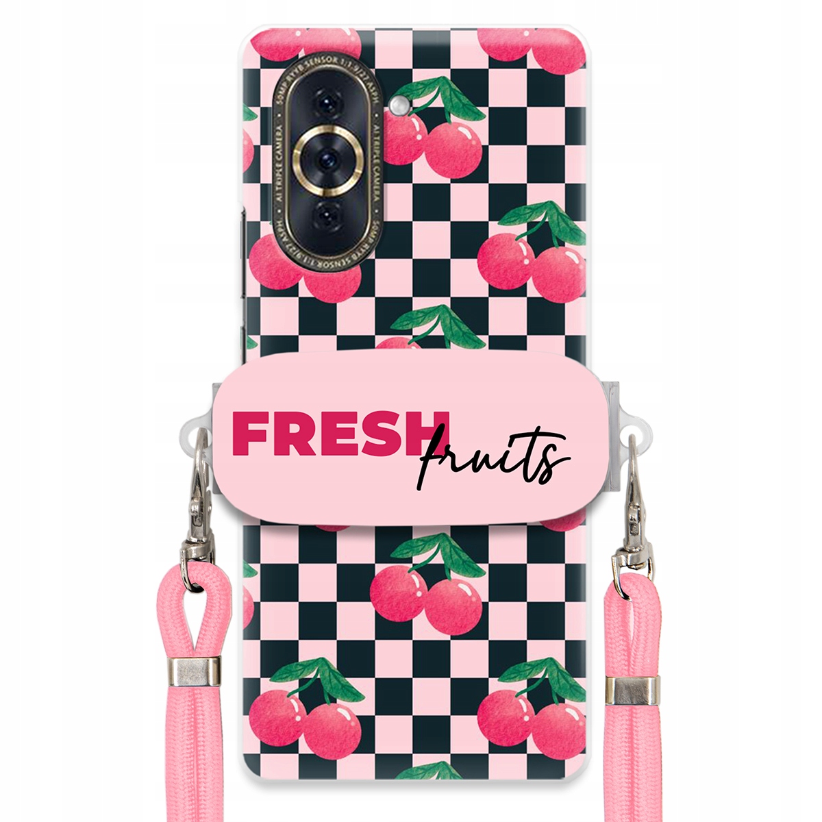 Puzdro pre Huawei Nova 10 Crossbody držiak šachovnice Fresh Fruits