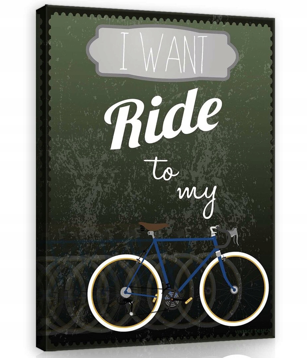 Obraz Na Plátně Plátno 60x80 Plakát Vintage Kolo Sport Cyklistika Pohyb