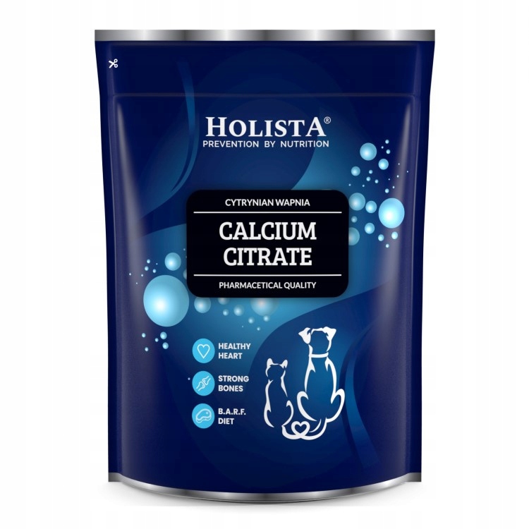 Levně Holista Calcium limeta 1kg Citrát vápenatý pro psy a kočky na kosti Barf