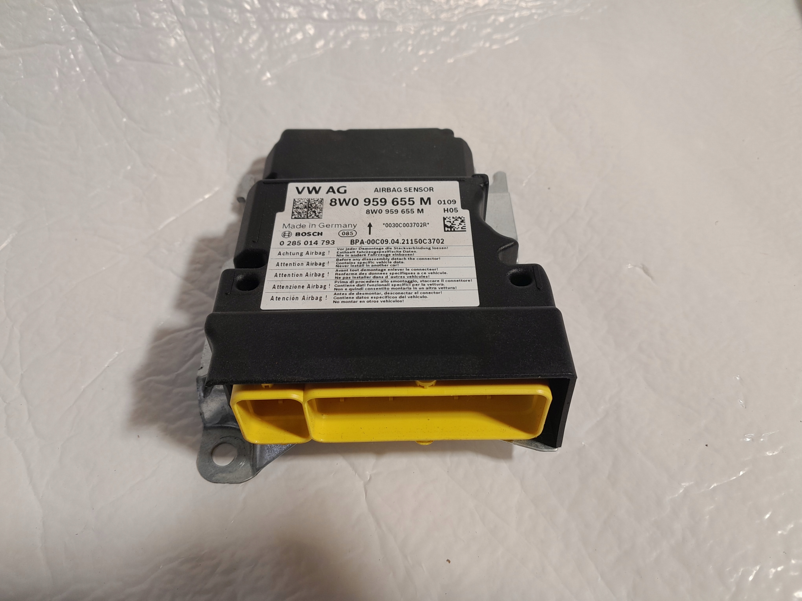 AUDI A4 B9 LIFT MODUŁ STEROWNIK SENSOR PODUSZEK AIRBAG 8W0959655M