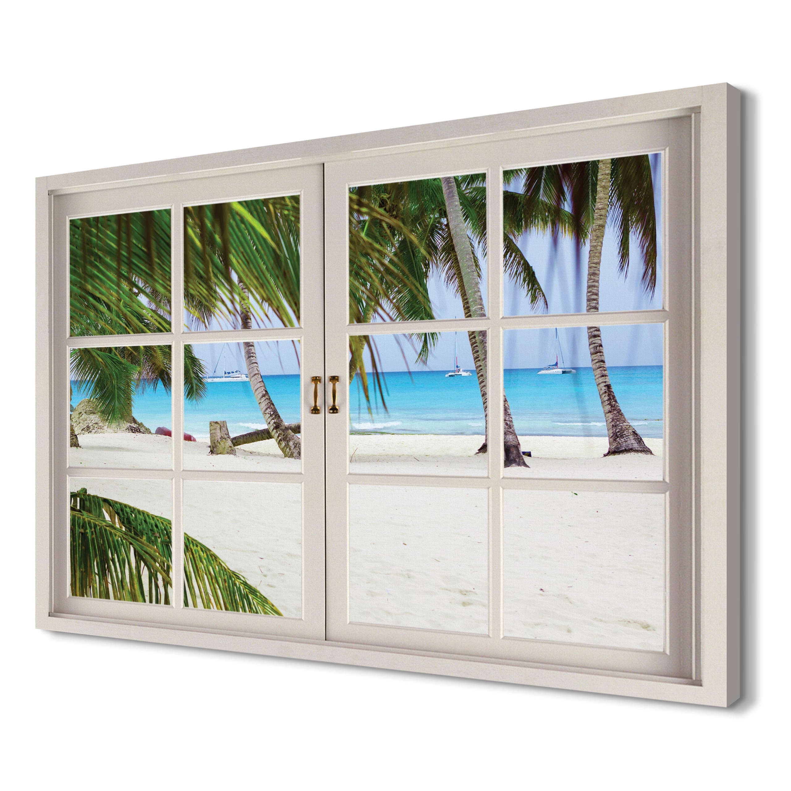 

Tropikalna plaża do biura 120x80 Obraz canvas 3d