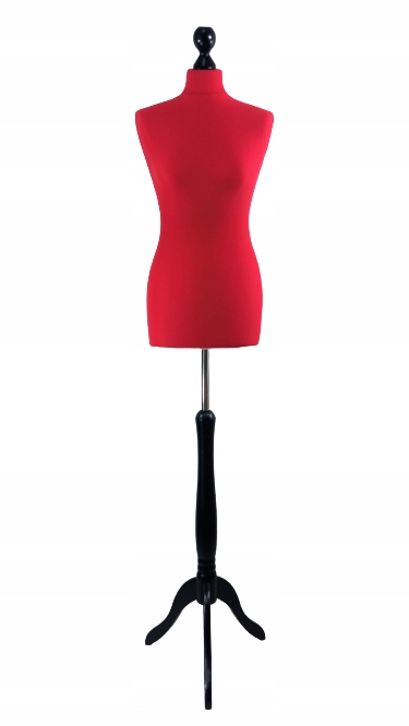 Krejčovský figurín 36 S/m Malinový stojan černý