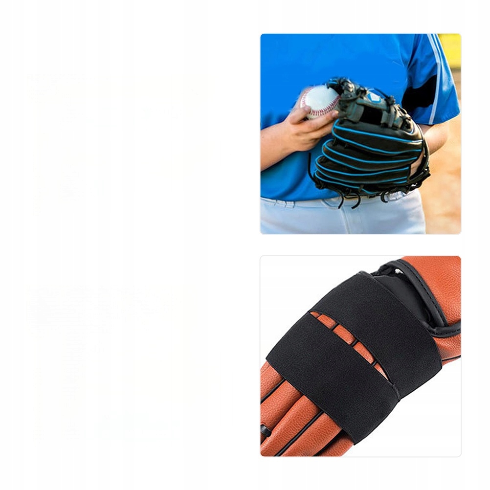 4 SZT. RĘKAWICE DO BASEBALLU RĘKAWICE CATCHER Kolor dominujący czarny