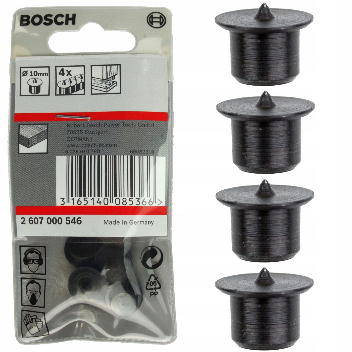 

Bosch Zestaw 4 sztuk znaczników pod kołki 10mm