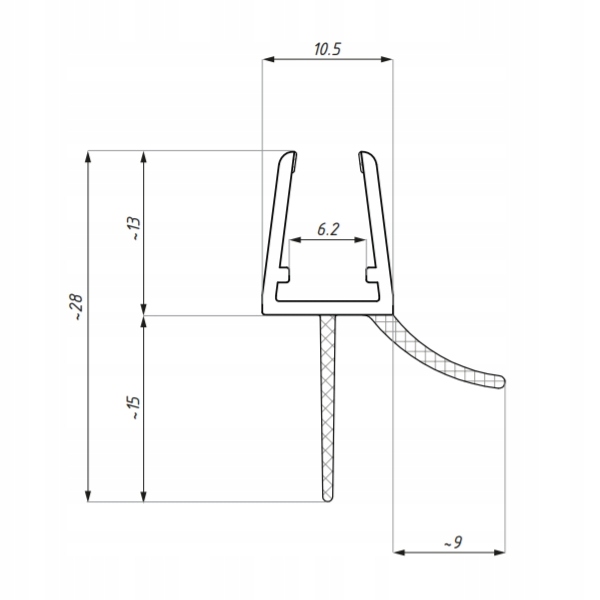 SKLENENÉ TESNENIE BSE / 6-8 mm MC / BSE 6-8 Kód výrobcu MC / BSE6-8